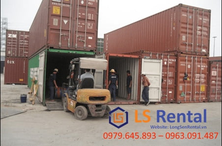 Dịch vụ thuê xe nâng rút container tại Dĩ An