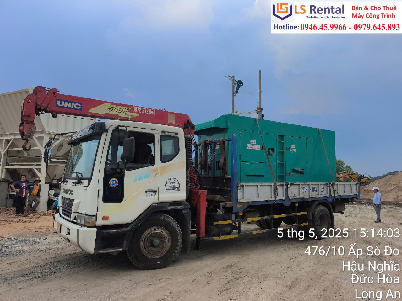 Dịch vụ cho thuê máy phát điện tại xã Tam Quan